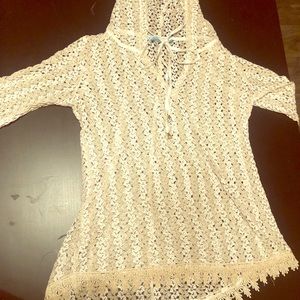 Crochet Coverup with Hood